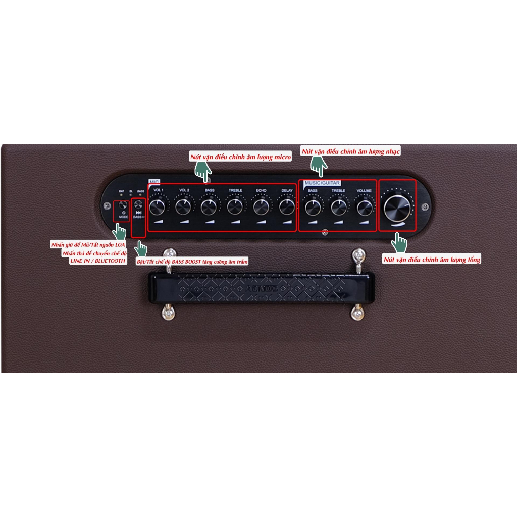 Dàn âm thanh di động xách tay ACNOS CS391