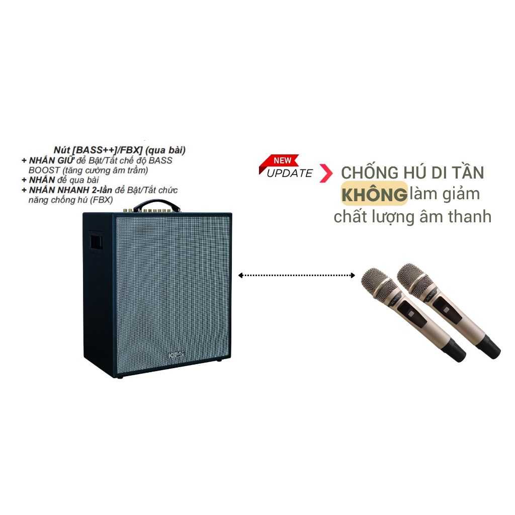 Dàn âm thanh di động xách tay ACNOS CS550SR