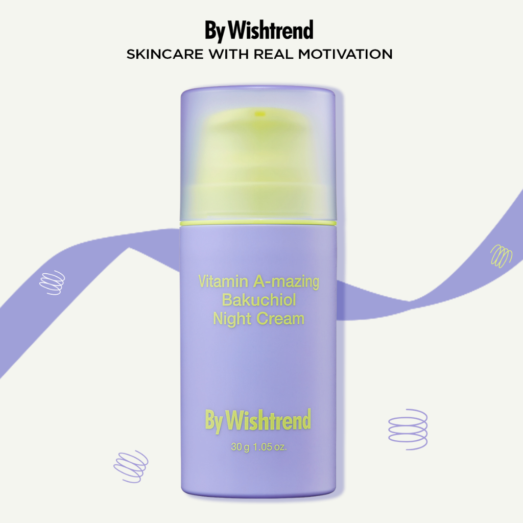 By Wishtrend Kem chống nắng UV Defense Moist Cream SPF50+PA++++ 50g + Kem ban đêm Vitamin A-mazing Bakuchiol Night Cream