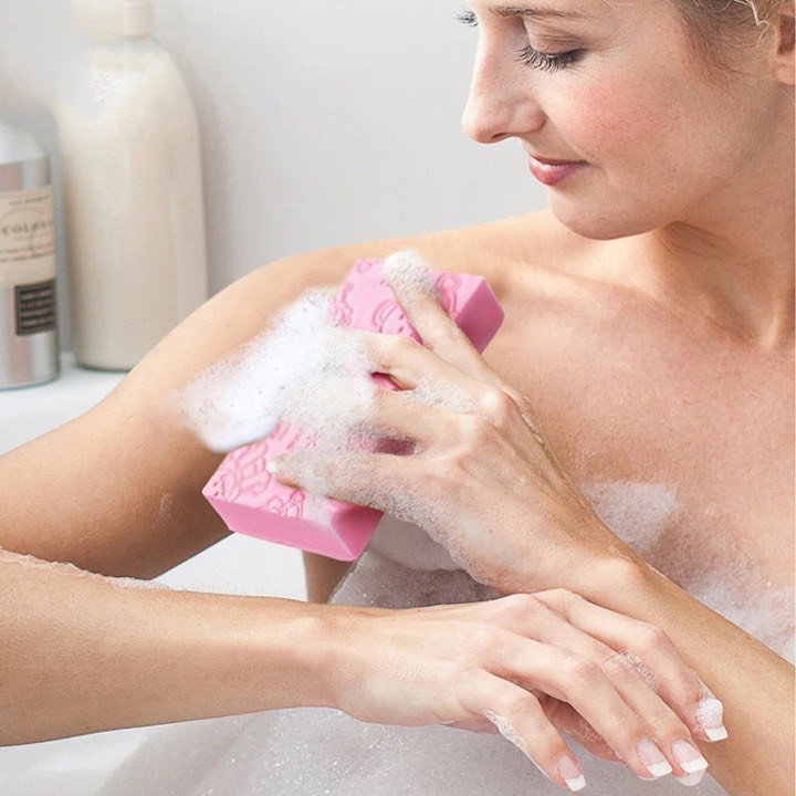 Mút tắm kì ghét Hàn Quốc PORORO nhỏ gọn tẩy da chết siêu xinh