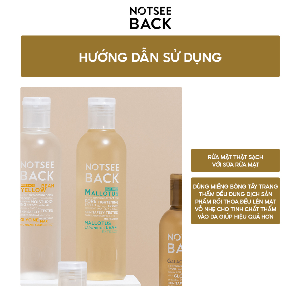 Nước hoa hồng dưỡng da NOT SEE BACK ONE SHOT MALLOTUS 250ml