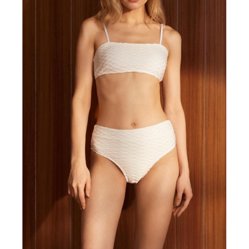[ THANH LÝ] Set bikini 2 mảnh trơn cạp cao