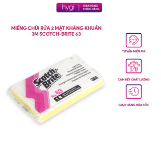 Miếng chùi rửa 2 mặt không trầy 3M Scotch-Brite Professional Light Duty 63