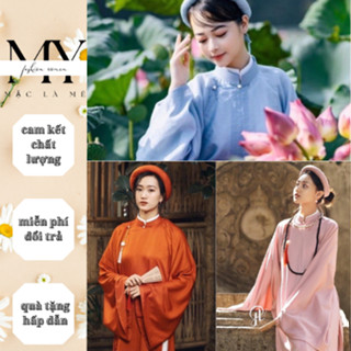 Áo tấc cổ phục nữ áo tay thụng chất liệu tây thi cao cấp - MYMY