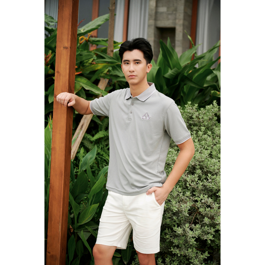 Áo polo nam thêu logo ACE thoáng mát