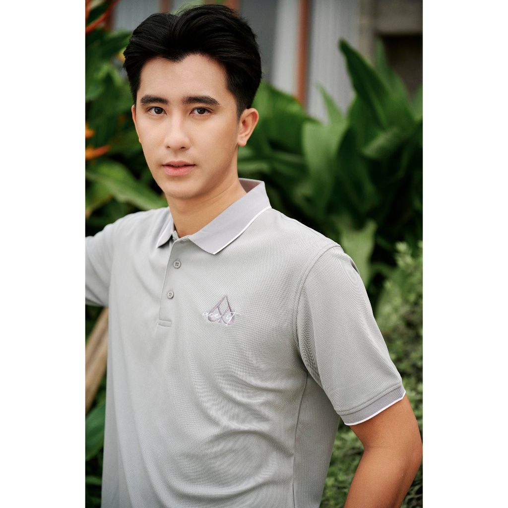 Áo polo nam thêu logo ACE thoáng mát