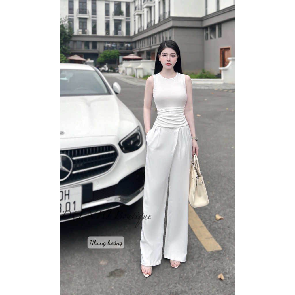 Set áo body kết hợp quần ống xuông sang chảnh dành cho tổng tài đi làm đi chơi đi cafe - NH14 - Thời Trang Bảo Trang
