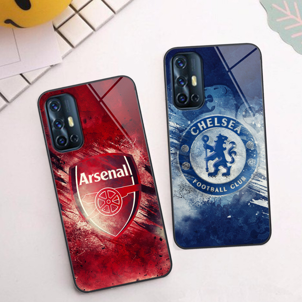 Ốp kính Vivo V17 in hình siêu nét logo các đội bóng nổi tiếng nhất thế giới