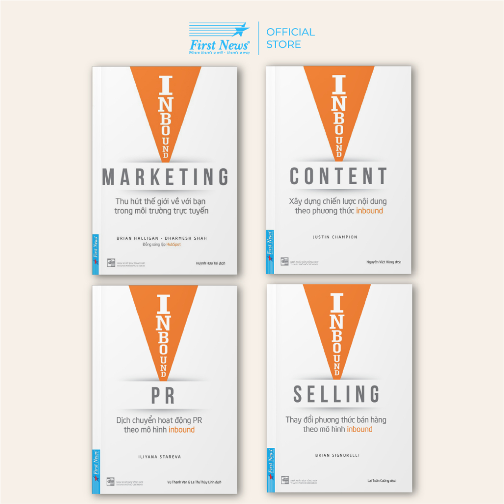 Sách - Combo Inbound Marketing + Inbound PR + Inbound Content + Inbound Selling - First News