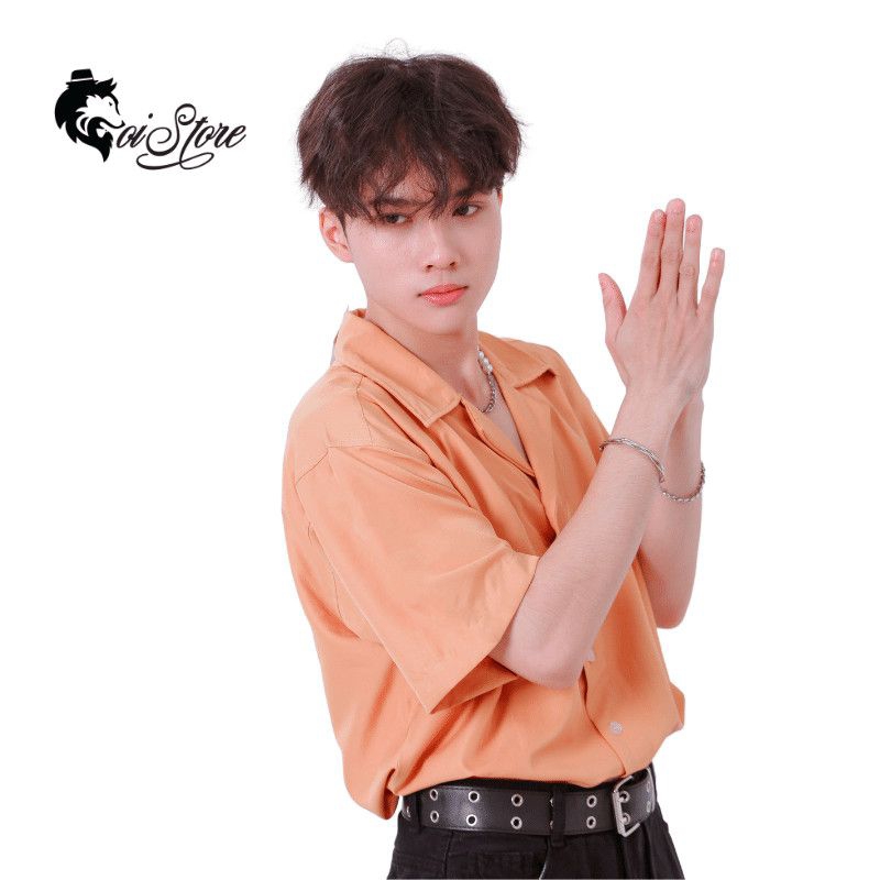 40-105KG Áo sơ mi nam nữ thời trang Bigsize unisex ullzzang trẻ trung