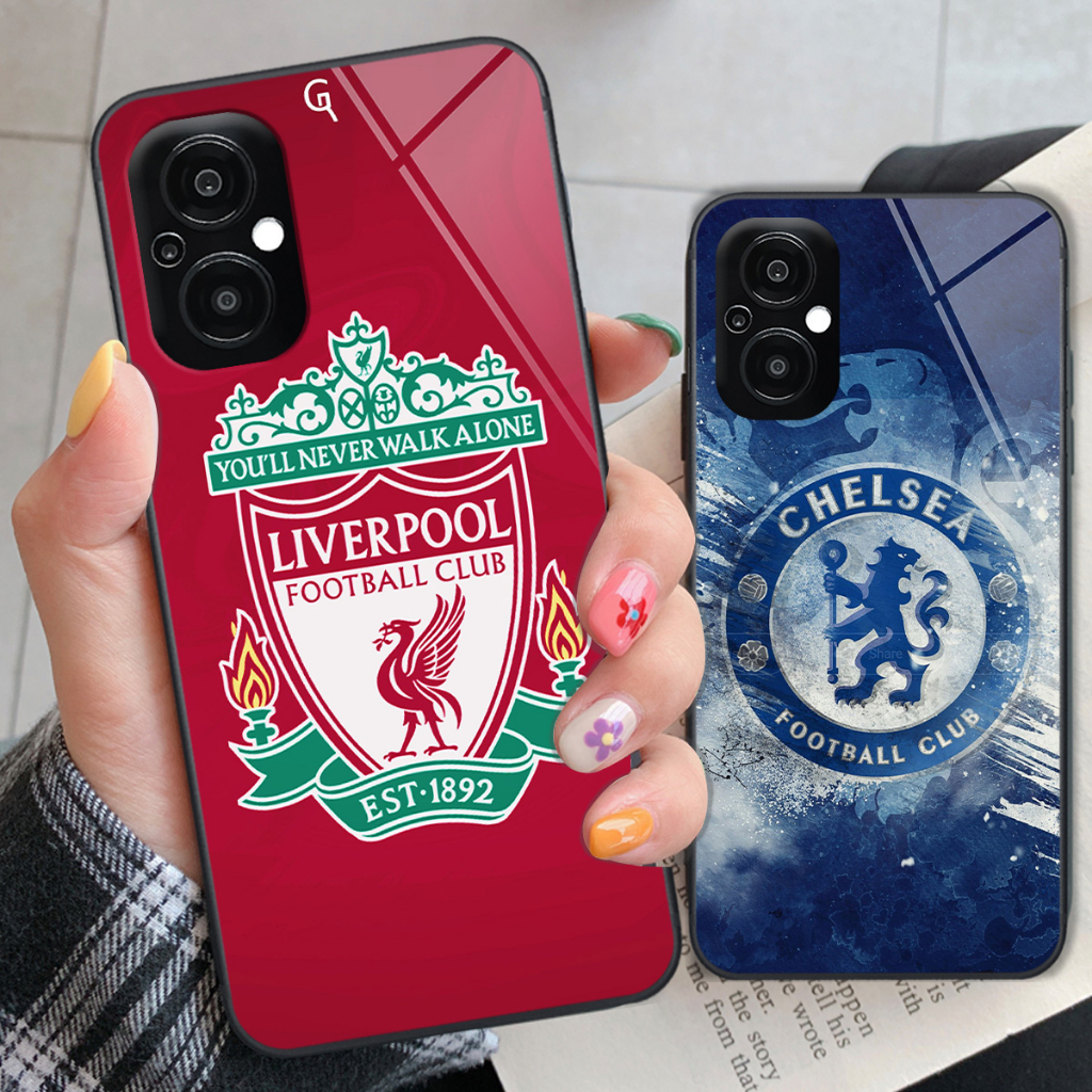 Ốp kính Oppo RENO 8 5G / RENO 8Z 5G in hình siêu nét logo các đội bóng nổi tiếng nhất thế giới