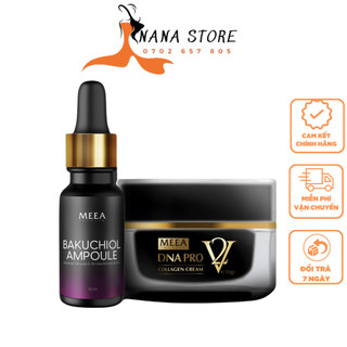 Combo kem face cá hồi plus và tinh chất bakuchoil meea
