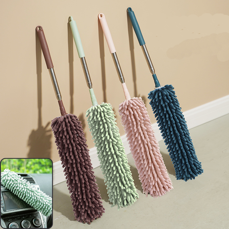 Chổi Phủi Bụi Đa Năng Bằng Sợi San Hô Dọn Dẹp Nhà Cửa Sạch Sẽ , Cán Có Thể Kéo Dài 100 Cm 88384