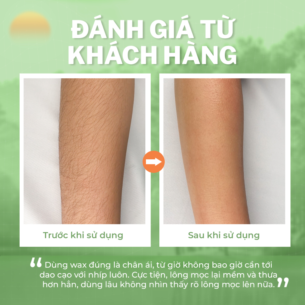 Wax lông UMIHA (105ml) - Bám dính x2 với Sáp wax lông chân tay, wax lông nách, sạch tận gốc sau 1 lần wax lông