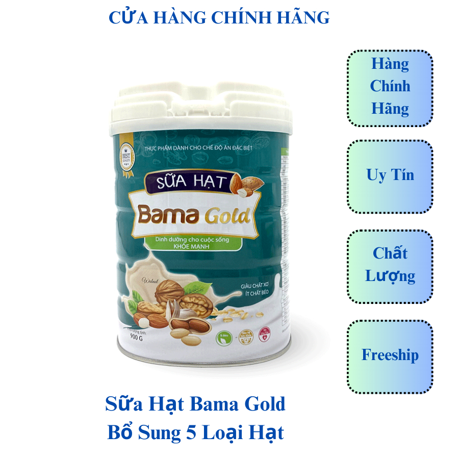Sữa Hạt Bama Gold 250Gr/900Gr – Giàu Chất Xơ, Ít Chất Béo