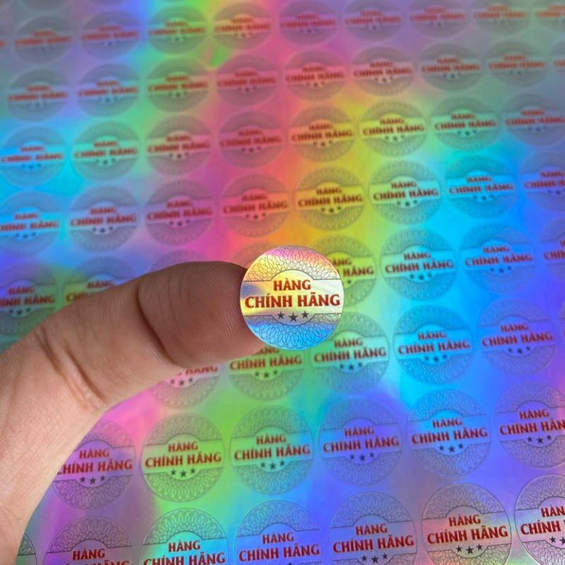 Tem hàng chính hãng decal 7 màu 1,5 cm