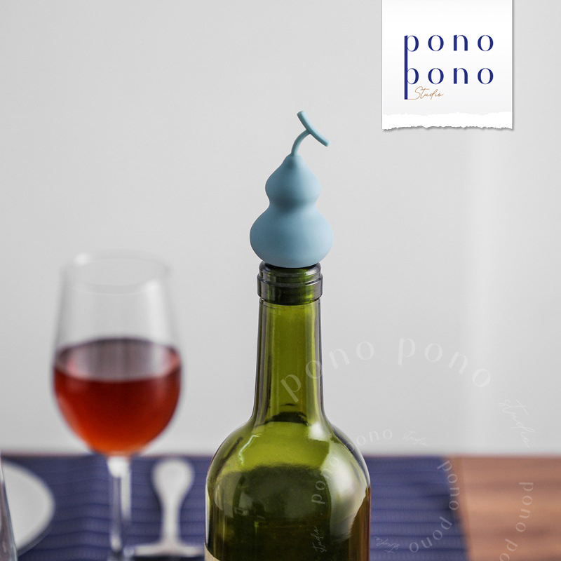 Nắp Chai/ Nút Chai Rượu Vang, Chai Nước, Chai Thủy Tinh Bằng Silicon Hình Bình Hồ Lô