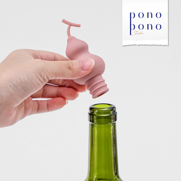 Nắp Chai/ Nút Chai Rượu Vang, Chai Nước, Chai Thủy Tinh Bằng Silicon Hình Bình Hồ Lô