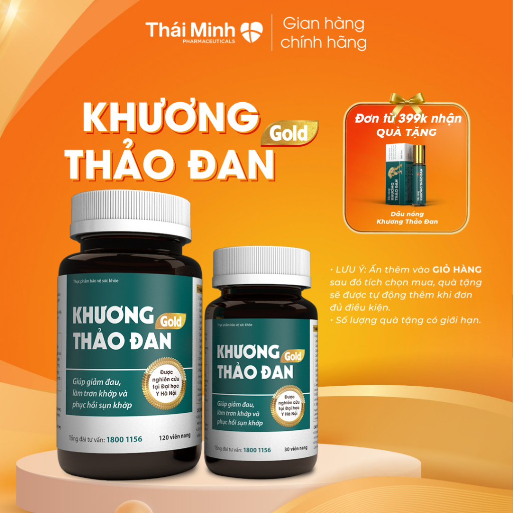 Khương Thảo Đan Gold Thái Minh - Hỗ Trợ Bệnh Lý Xương Khớp