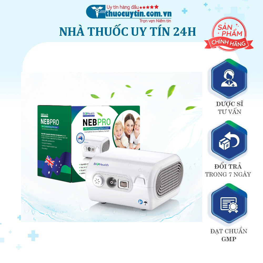 Máy xông khí dung Biohealth Neb Pro và Neb Easy & máy xông khí dung Hachimed Mask Care, theo tiêu chuẩn CE, ISO