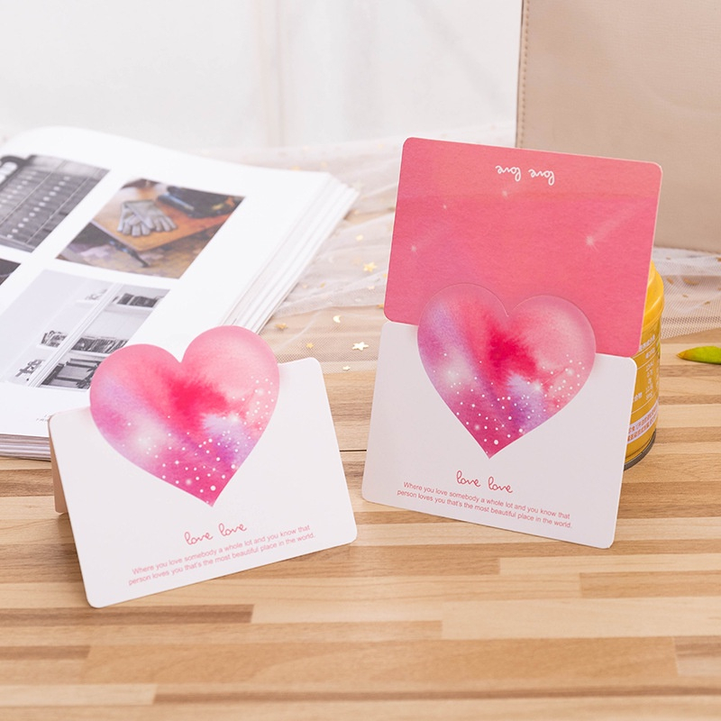 Thiệp trái tim mini 3D nhiều màu cho ngày valentine tình nhân yêu thương chúc mừng ngày 08/03 14/02 20/10