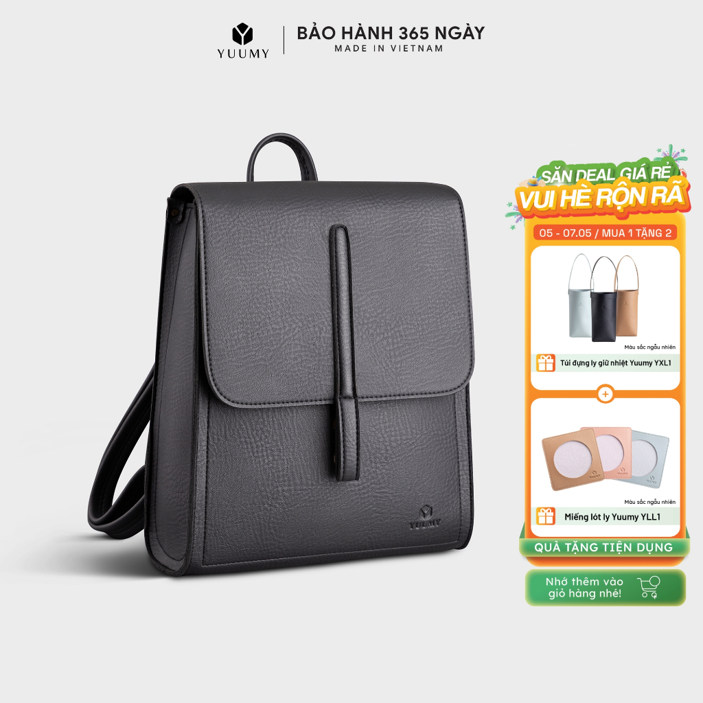 Balo da nữ nắp gập cách điệu Yuumy YBA71
