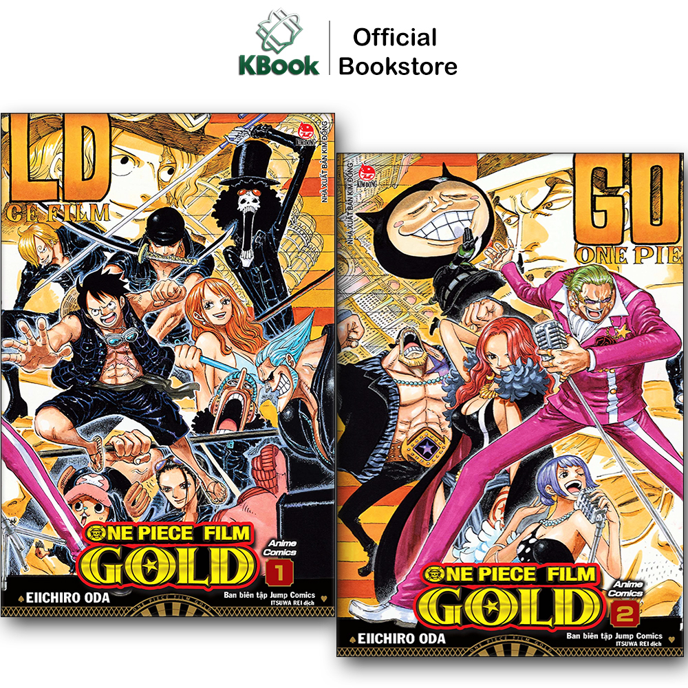 Truyện Tranh - Combo Anime Comics - One Piece Film Gold - Tập 1 + Tập 2 (Bộ 2 Tập) - NXB Kim Đồng