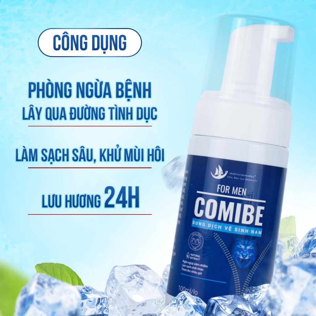 Dung dịch vệ sinh nam Comibe MEDIVISTAR PHARMA, Lọ 100ml