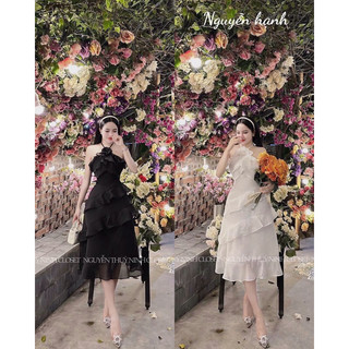 đầm voan bánh bèo
