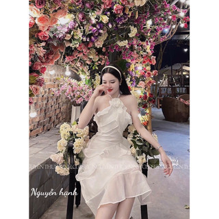 đầm voan bánh bèo