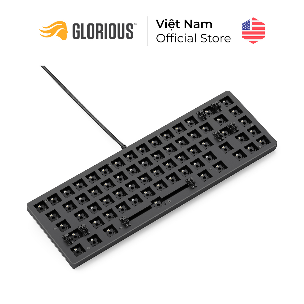 KIT Bàn phím cơ custom Glorious GMMK 2 RGB 65% - Hàng Chính Hãng