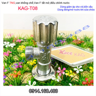 Van giảm áp lực nước KAG-T08, van F TNG đồng nguyên chất bền bỉ sử dụng tốt, van khống chế điều chỉnh nước