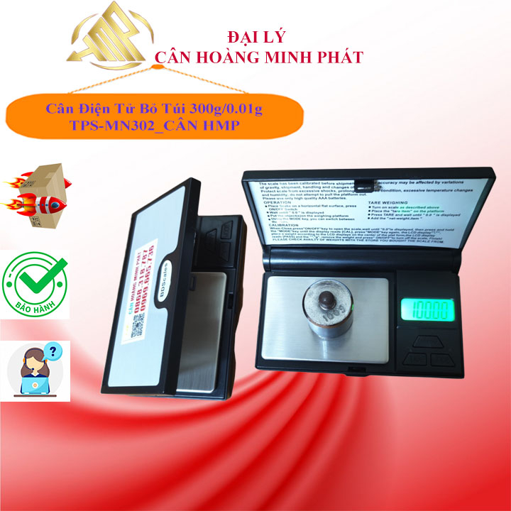 Cân BỏTúi Mini 300g/0,01g _Cân kỹ thuật TPS-MN302 thông dụng.Chính Xác_Bảo Hành 1 năm