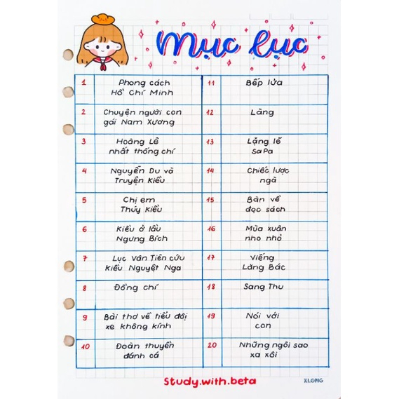 SỔ giấy lò xo trang trí sticker VĂN 9 TẶNG KÈM STICKER VÀ NHÃN VỞ