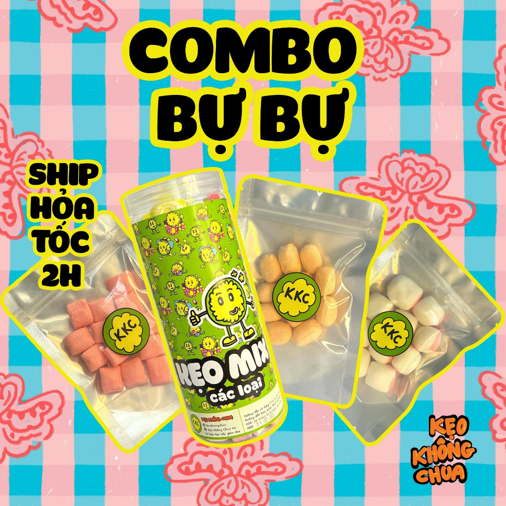 Combo BỰ BỰ - KẸO SẤY GIÒN KKC