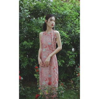 Rn623_rập giấy may đầm cổ yếm nữ