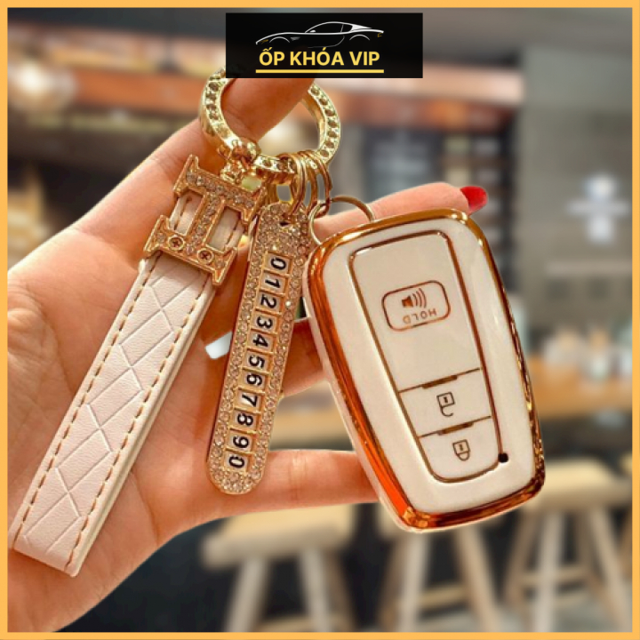 Ốp TPU dẻo chìa khóa xe  dòng xe Toyota Cross TM. Bọc khóa xe ô tô  bảo vệ khóa,chống xước by Ốp khóa vip