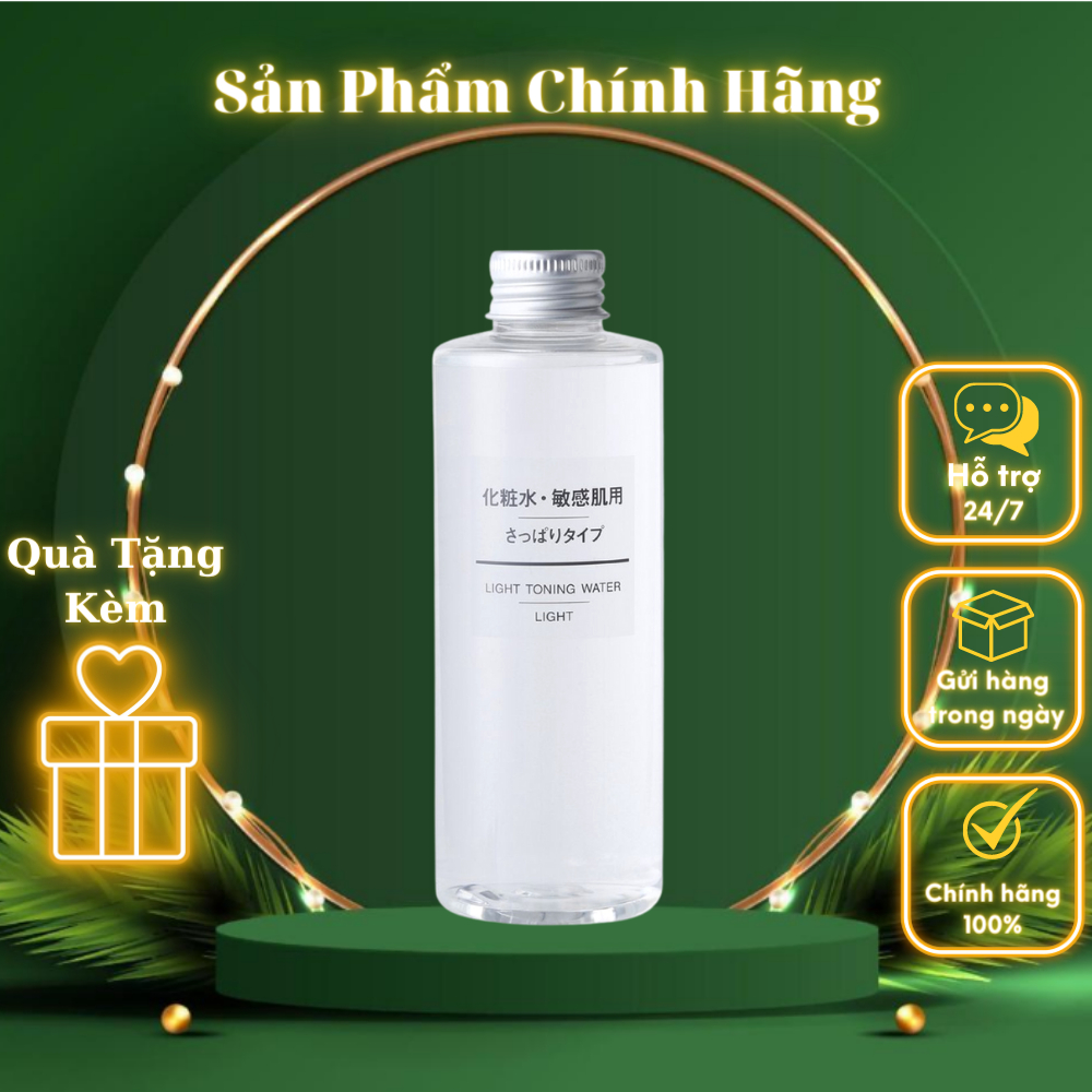 Nước Hoa Hồng Toner Muji Light Toning Water Cân Bằng Da 200ml - MMO