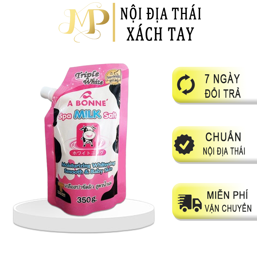 Muối Tắm Sữa Bò A Bonne, Tẩy Tế Bào Da Chết Body Thái Lan- 350g
