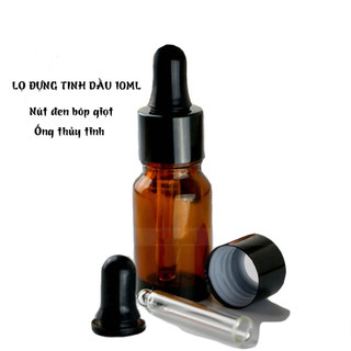 Chai lọ đựng tinh dầu, chiết serum 10ml nút bóp giọt