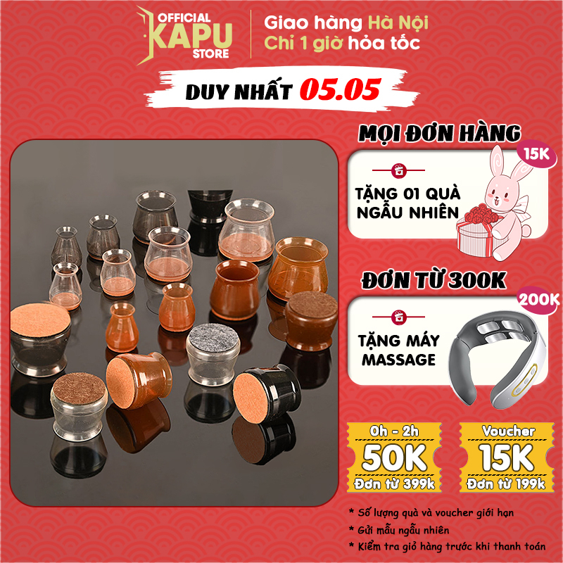 Bọc chân bàn ghế silicon loại tốt nhất thị trường không bị trơn trượt, chống trày sàn nhà