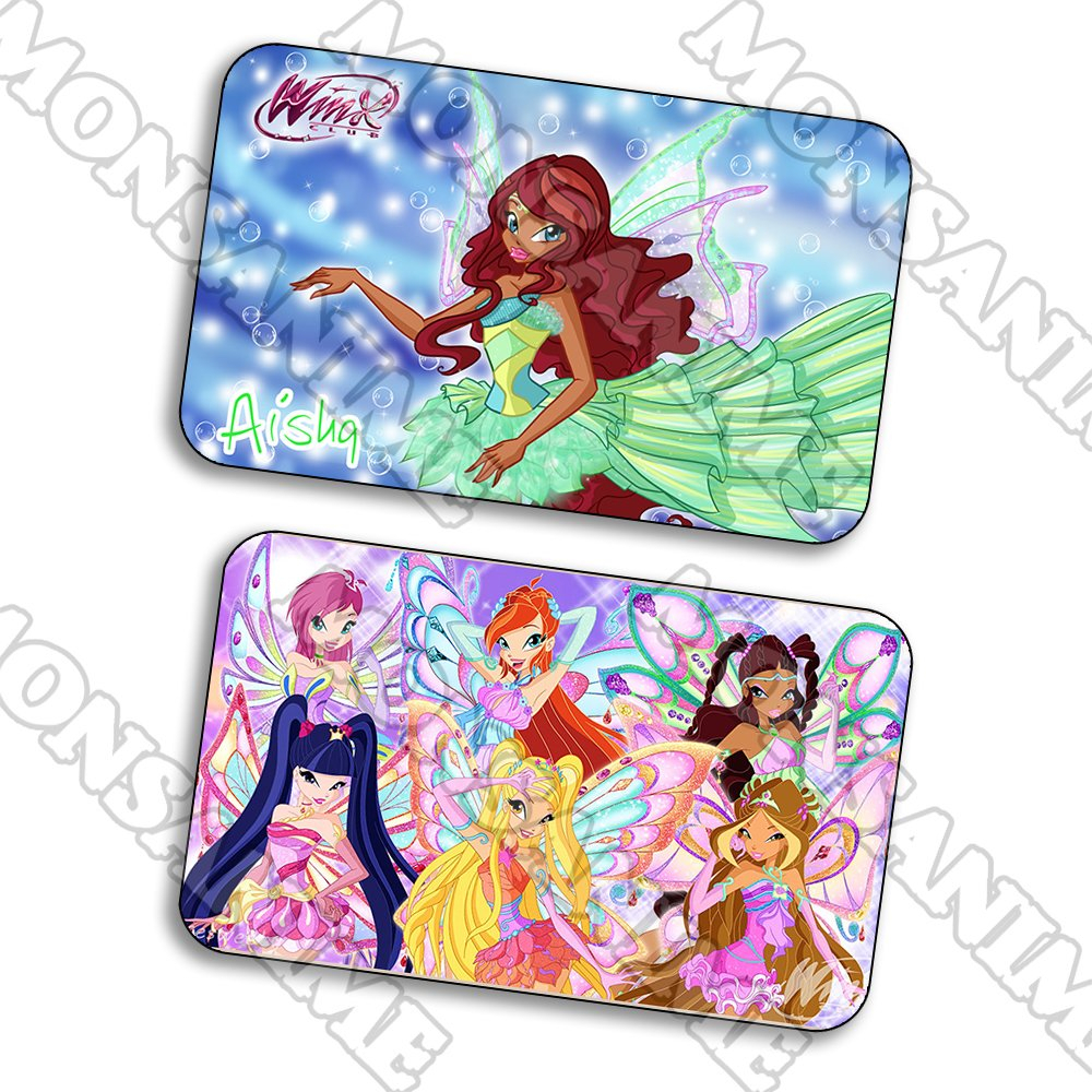 Ảnh card bo góc in hình WINX CLUB Công chúa phép thuật ver Enchantix thẻ bo viền 5*8cm anime game chibi sưu tầm 1 tấm