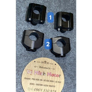 Gù bắt ghi đông moto 22mm,28mm,Sừng trâu bắt ghi đông tay lái 22mm,28mm