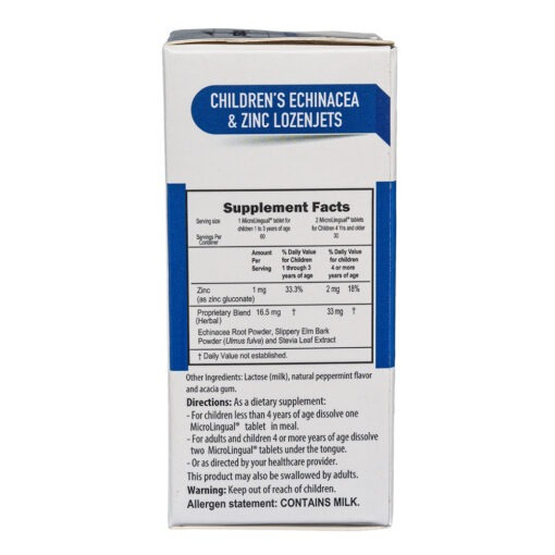 Thực phẩm bảo vệ sức khỏe CHILDREN’S ECHINACEA & ZINC LOZENJETS hỗ trợ và nâng cao hoạt động của hệ thống miễn dịch