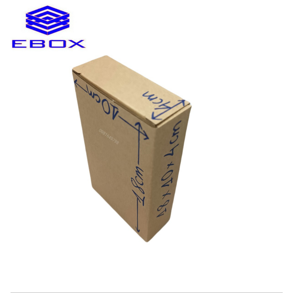 18x10x4 Nắp gài Combo 10 Hộp carton đóng hàng