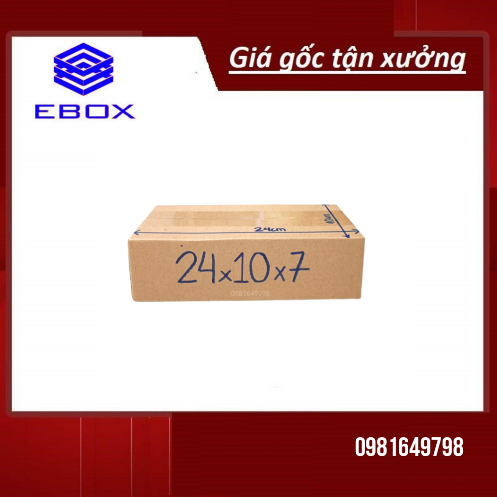 24x10x7 Hộp carton đóng hàng
