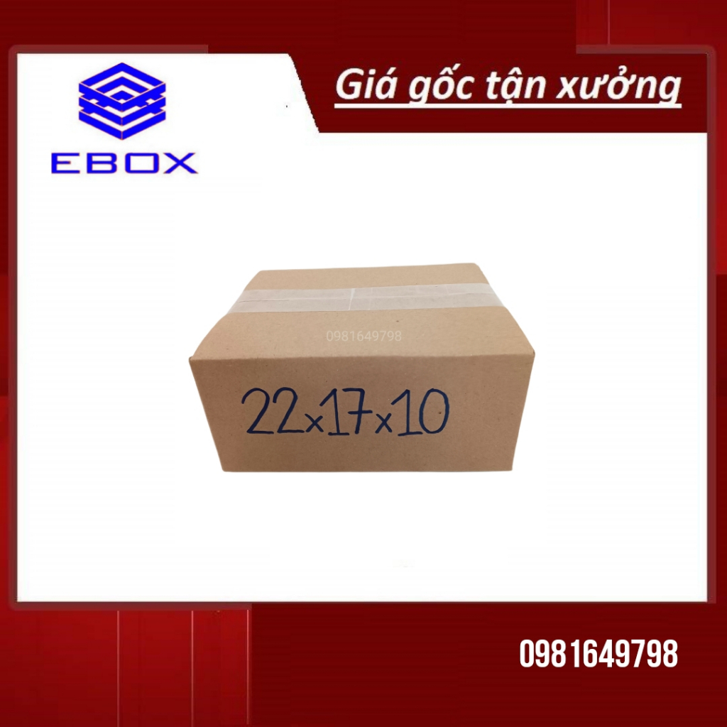 22x17x10 Hộp carton đóng hàng
