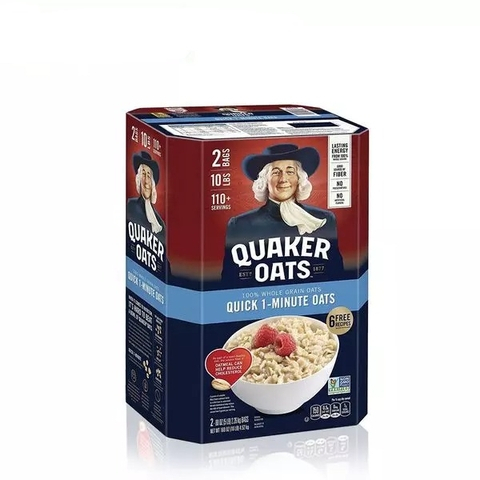 Yến mạch Quaker Oats Old Fashion Quick 1-Minute, 10 Lbs (4.54 kg) nhập khẩu Mỹ - Gymstore