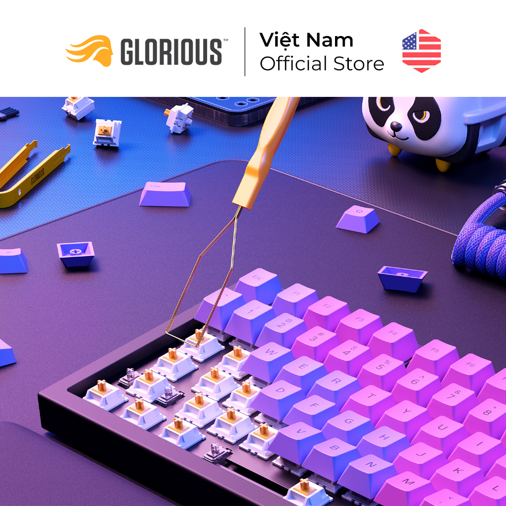 Glorious keypuller Dụng cụ tháo keycap bàn phím cơ - Hàng Chính Hãng