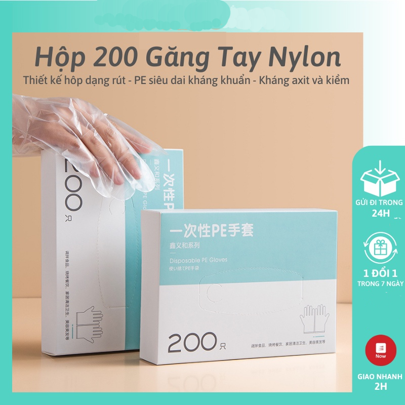 Găng Tay Nilong Dùng 1 Lần Trong Suốt Siêu Dai , Tiện Dụng , An Toàn Bảo Vệ Da Tay 88386 THẾ GIỚI TIỆN ÍCH